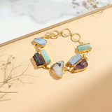 Natural Stone Charm Bracelet