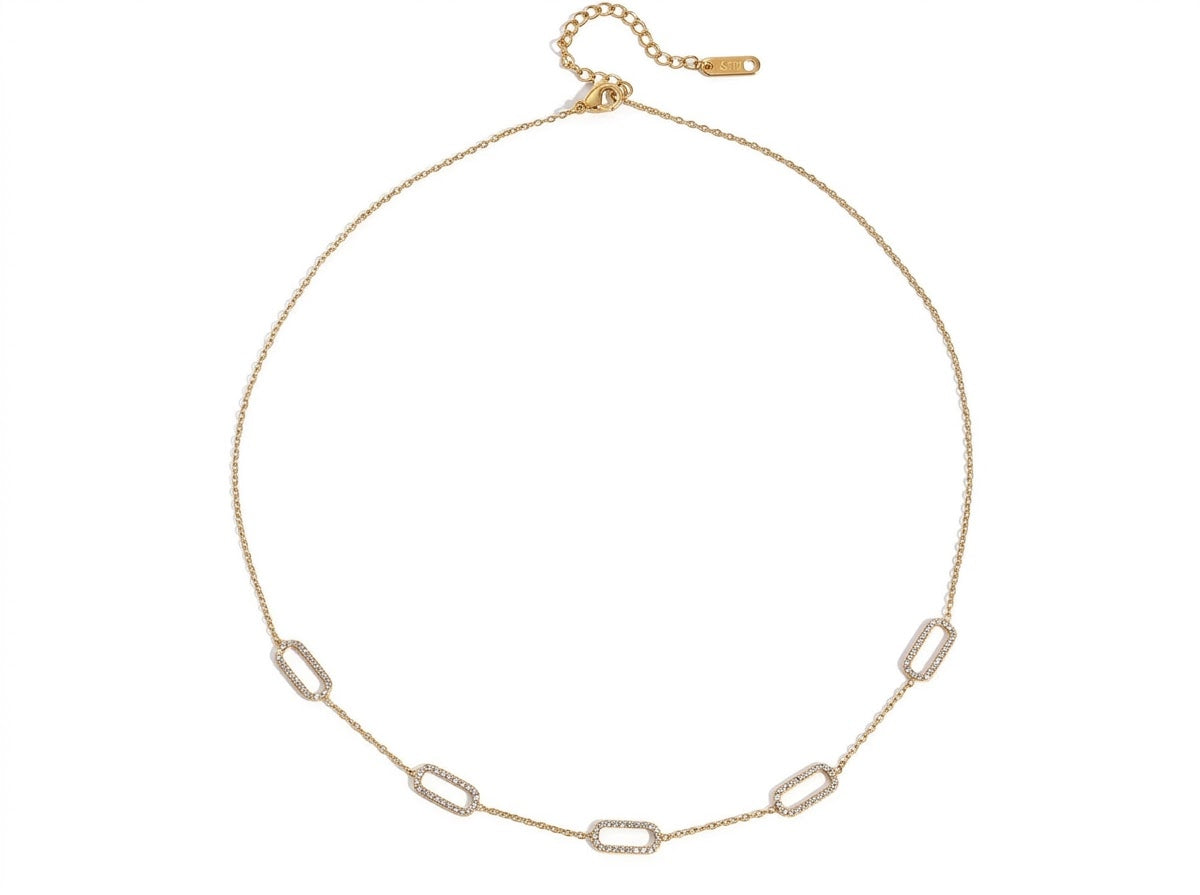 The Sparkly Necklace 18K Gold Plated