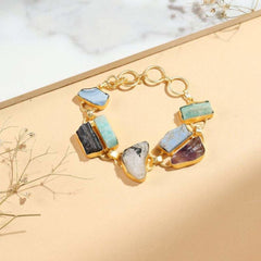 Natural Stone Charm Bracelet