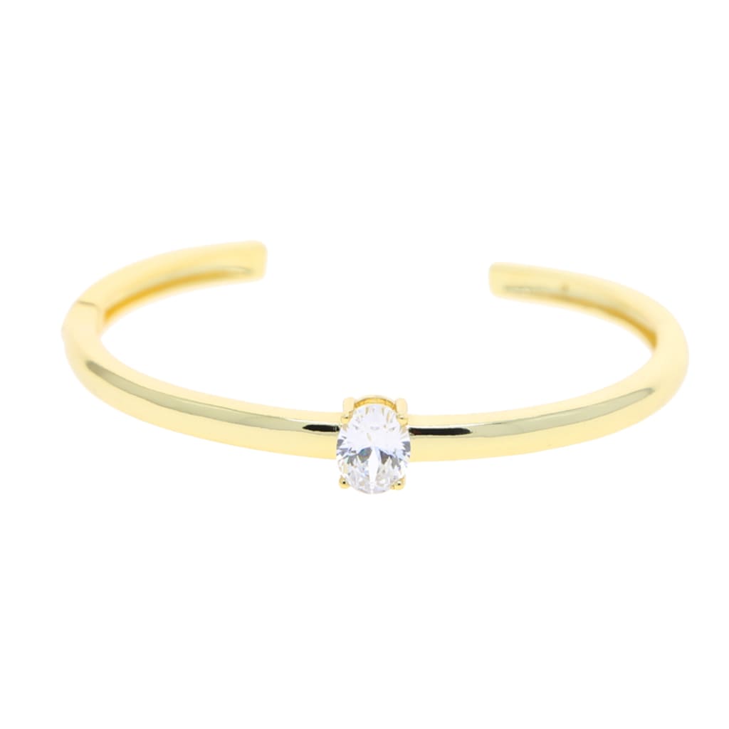 Single Geometric Dainty Wide Open Band Cuff Bangle