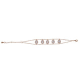 5 Stones Geometric Water Drop Bracelet