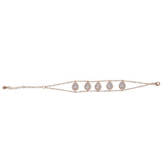 5 Stones Geometric Water Drop Bracelet