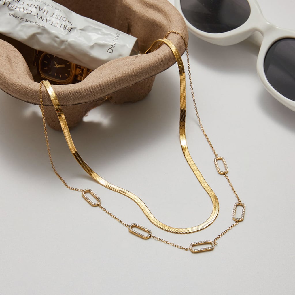 The Sparkly Necklace 18K Gold Plated